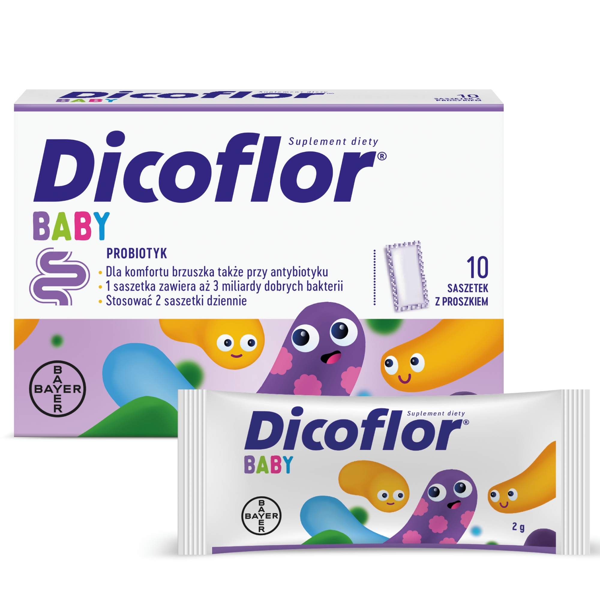 Dicoflor Baby saszetki, 10 sztuk zdjęcie