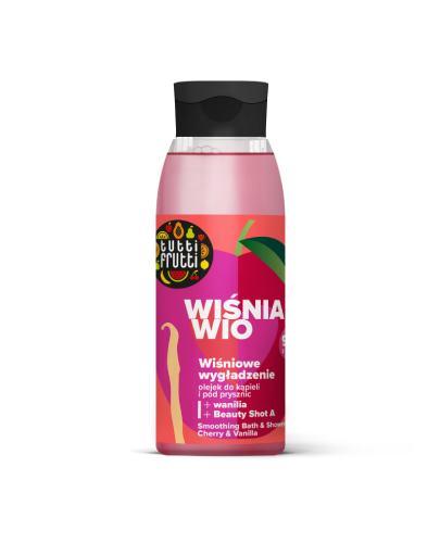 Tutti Frutti WIŚNIA i WANILIA + Beauty Shot A Wygładzający olejek do kąpieli i pod prysznic, 400 ml zdjęcie