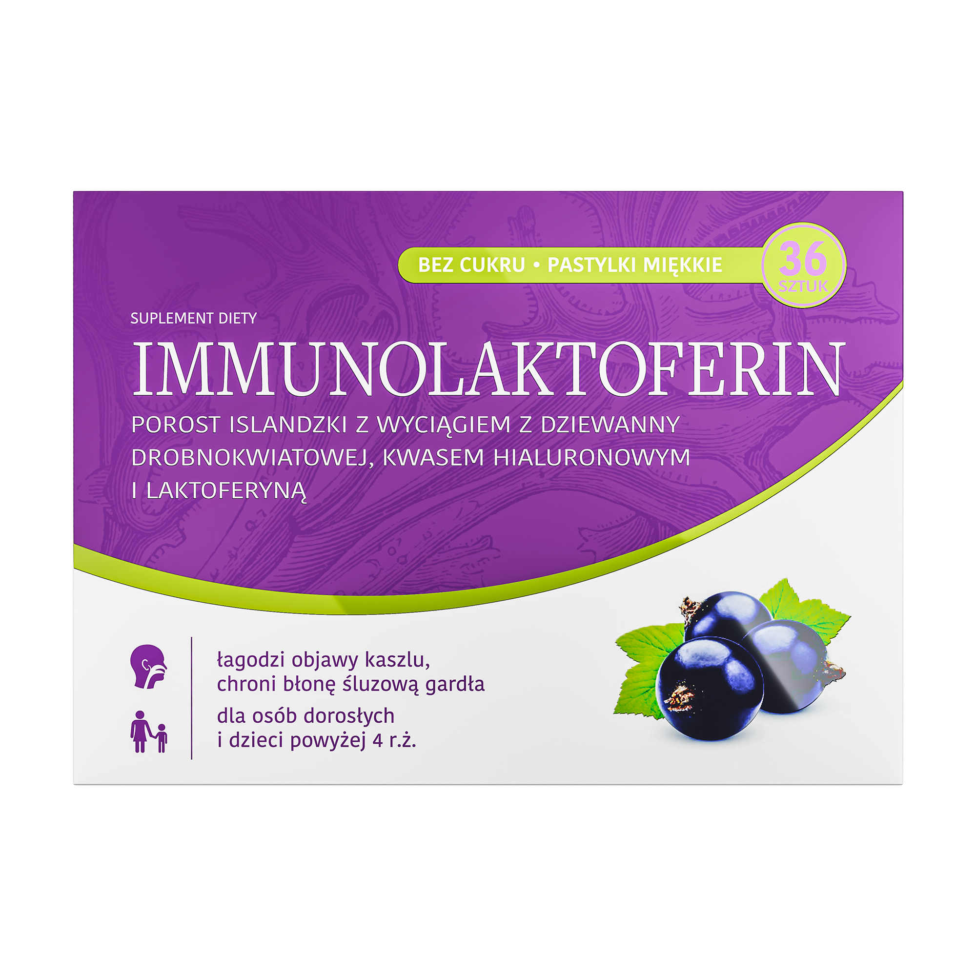 Immunolaktoferin pastylki miękkie, 36 sztuk zdjęcie