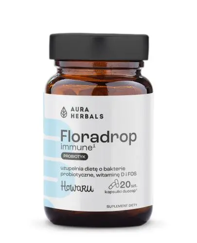Aura Herbals, Floradrop Immune Probiotyk, kapsułki, 20 sztuk zdjęcie
