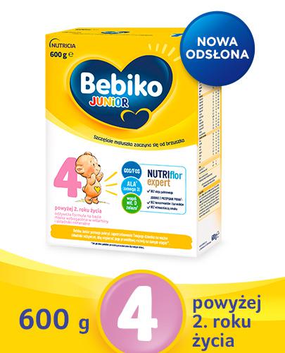 Bebiko Junior 4 NUTRIflor Expert, odżywcza formuła na bazie mleka, powyżej 2. roku życia, proszek, 600 g zdjęcie