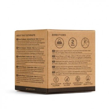 Georganics, Organiczna pasta do zębów z fluorem w słoiku, Activated Charcoal, 60 ml