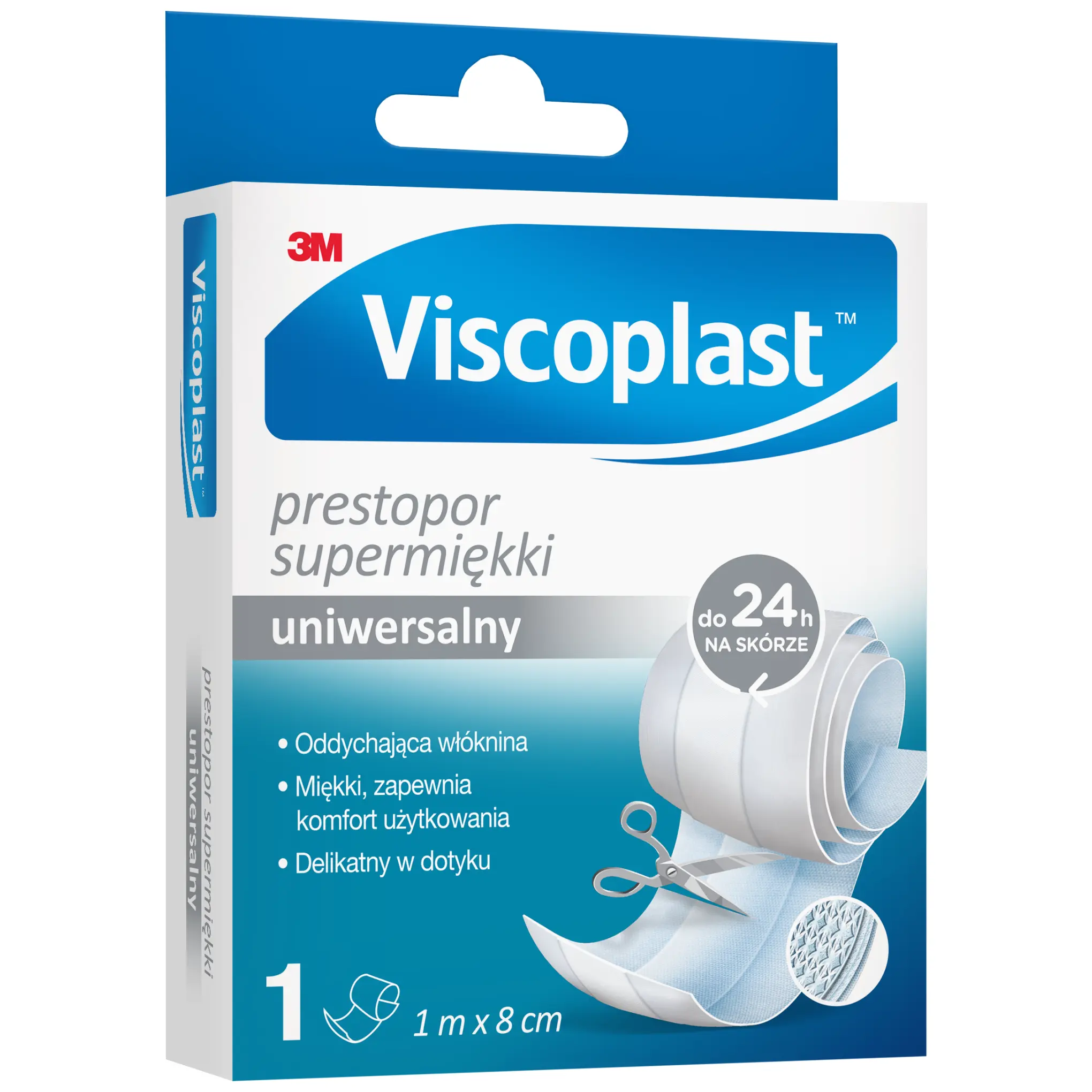 VISCOPLAST PRESTOPOR Supermiękki uniwersalny 1 m x 8 cm, 1 sztuka