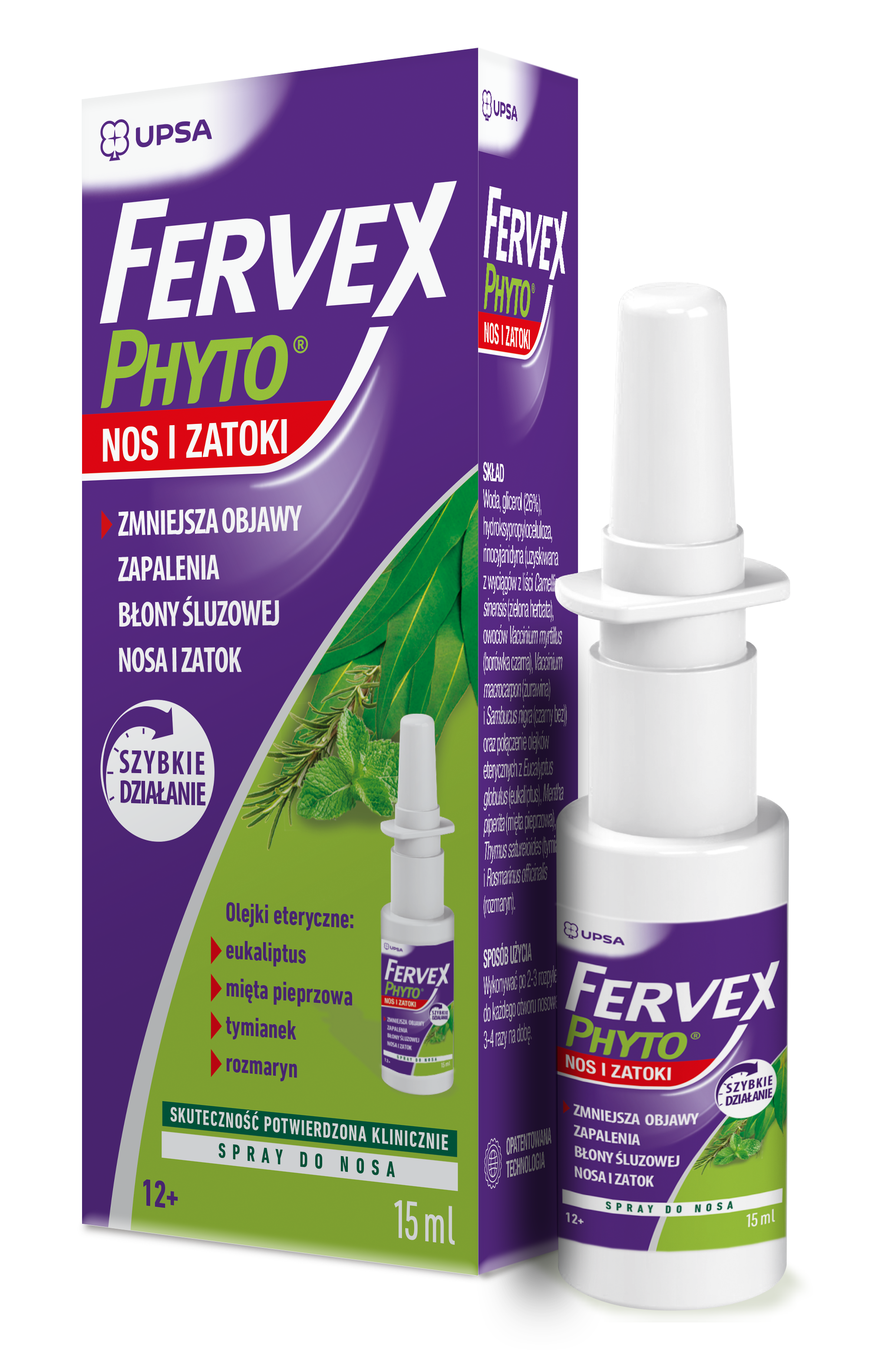 Fervex Phyto Nos i Zatoki spray do nosa 15 ml zdjęcie
