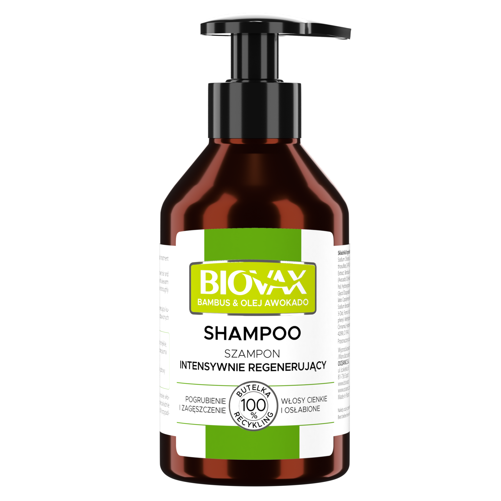 Biovax Bambus & Olej Avocado szampon intensywnie regenerujący 200 ml zdjęcie