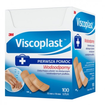 Viscoplast plaster wodoodporny 72mm x 19mm 100 sztuk