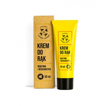 Mydlarnia Cztery Szpaki, Krem do rąk Rokitnik i Bergamotka, 50 ml