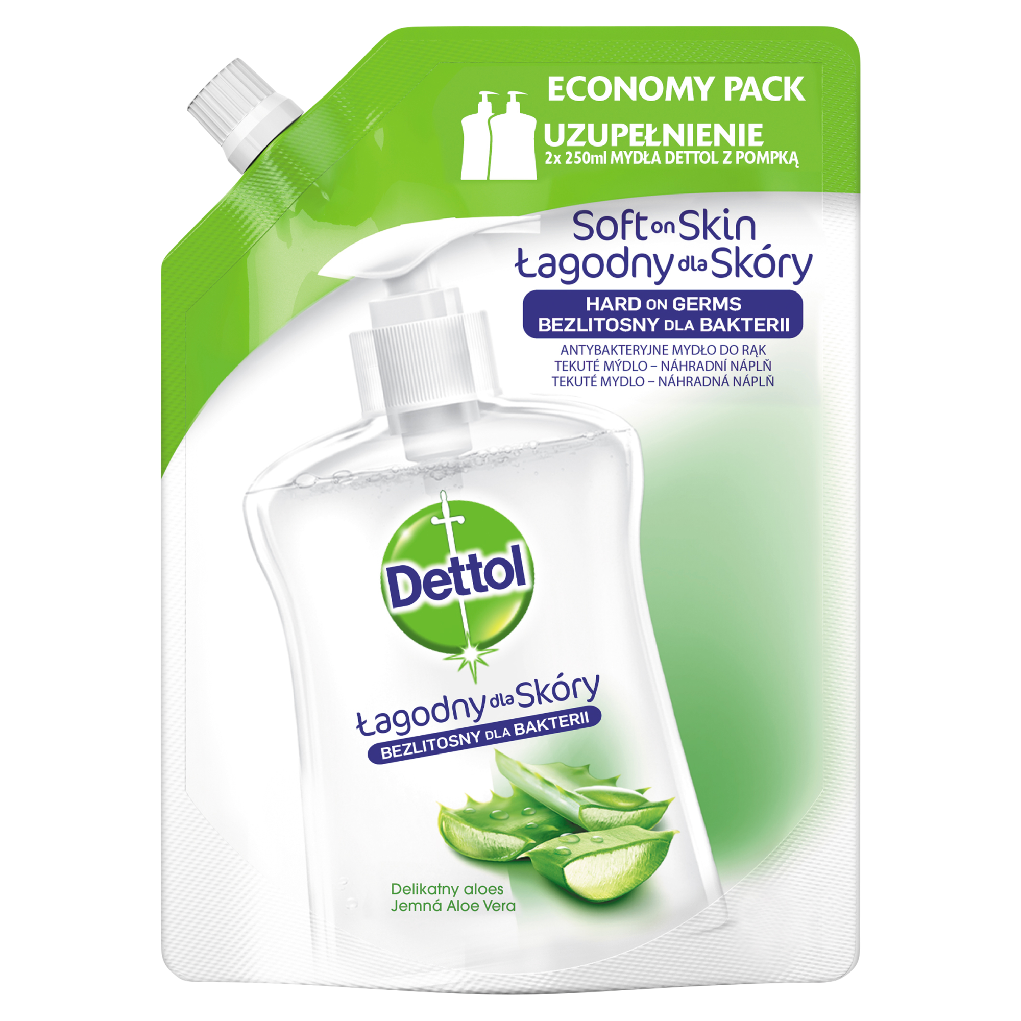 Dettol Aloe Vera Mydło do rąk w płynie, 500 ml zdjęcie