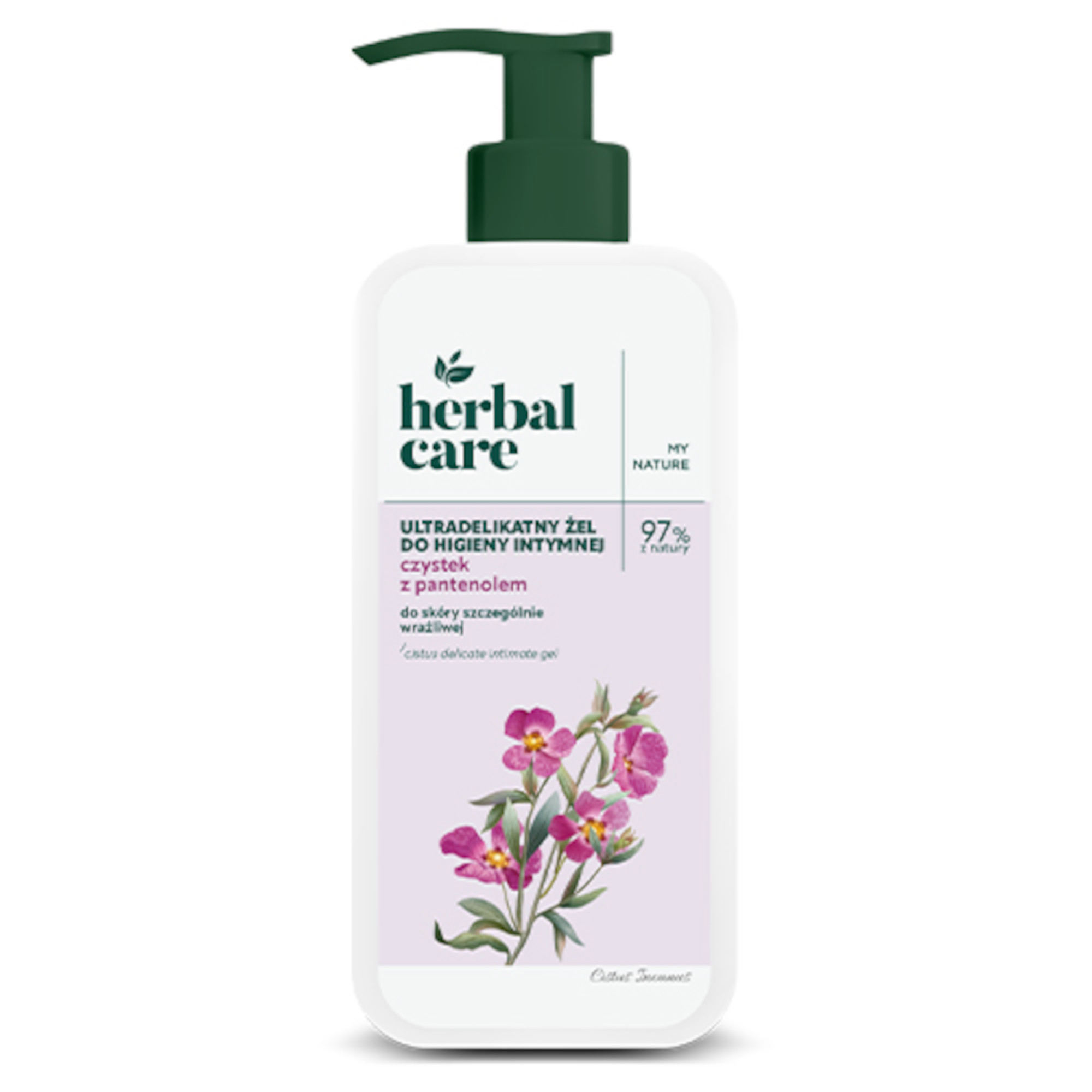 Herbal Care Ultradelikatny żel do higieny intymnej Czystek i pantenol, 330 ml zdjęcie