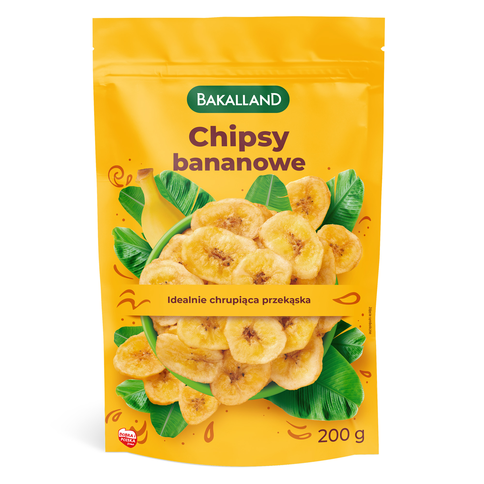 Bakalland Chipsy bananowe, 200 g zdjęcie