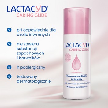 Lactacyd Caring Glide Intensywnie nawilżający żel intymny, 50 ml