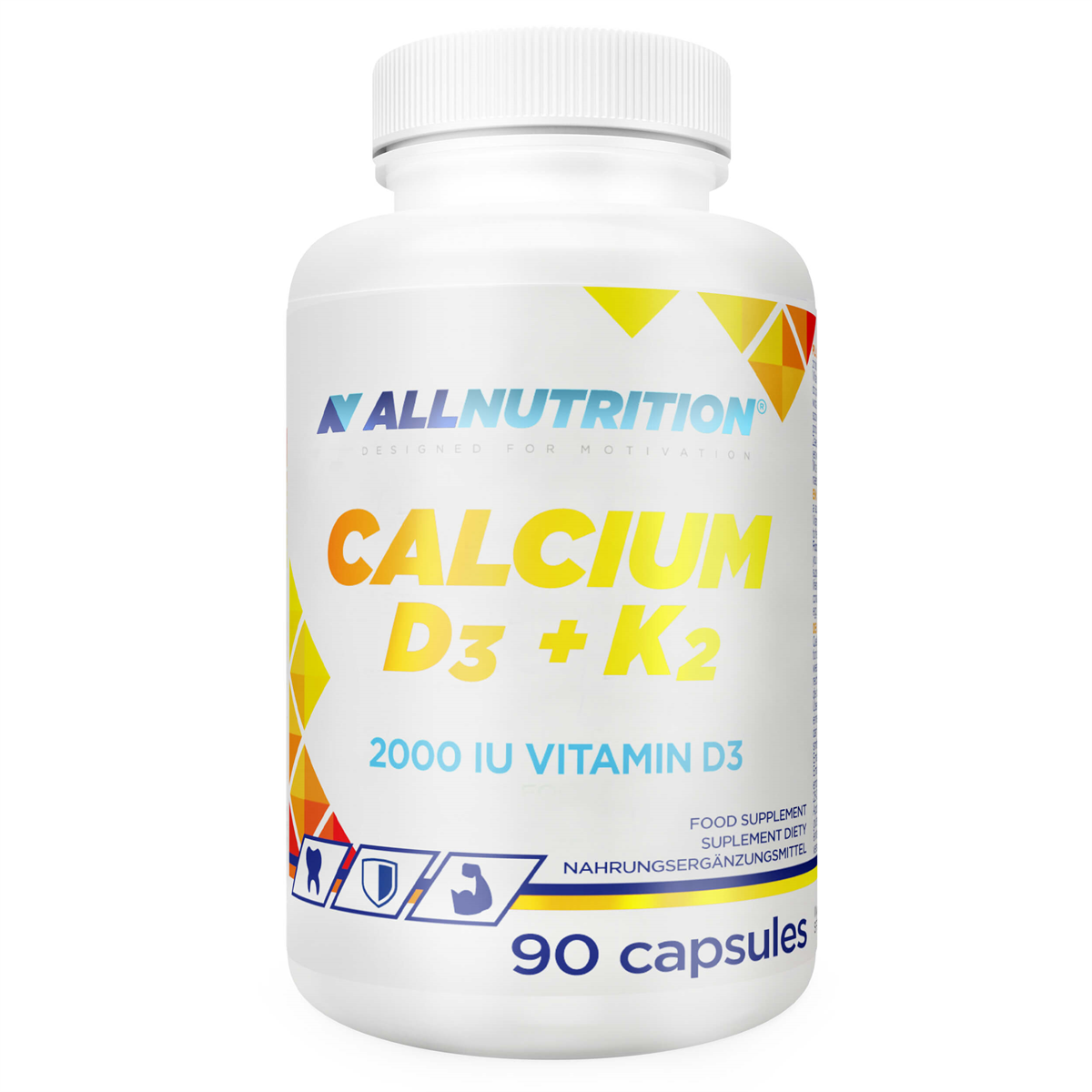 Allnutrition, Calcium D3+K2, kapsułki, 90 sztuk zdjęcie