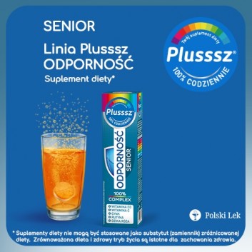Plusssz Odporność Senior 100% Complex 20 tabletek musujących