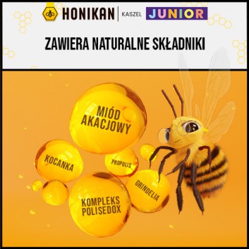 Honikan Kaszel Junior syrop na kaszel suchy i mokry 230 g