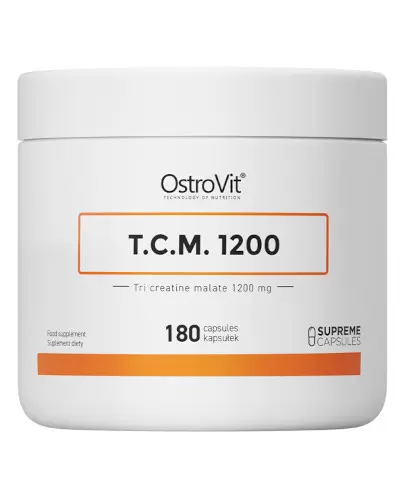 OstroVit T.C.M 1200 jabłczan kreatyny 1200 mg 180 kapsułek zdjęcie
