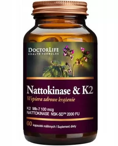 Doctor Life Nattokinase & K2 60 kapsułek zdjęcie