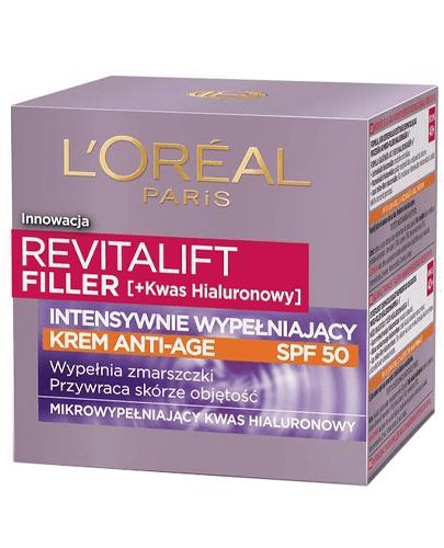 L'Oreal Paris Revitalift Filler Krem anti - age intensywnie wypełniający SPF 50, 50 ml  zdjęcie