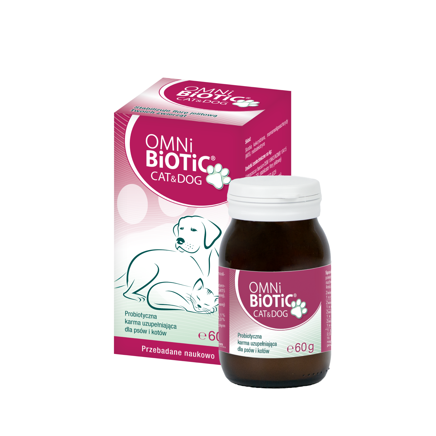 Omni-Biotic Cat&Dog, proszek, 60 g