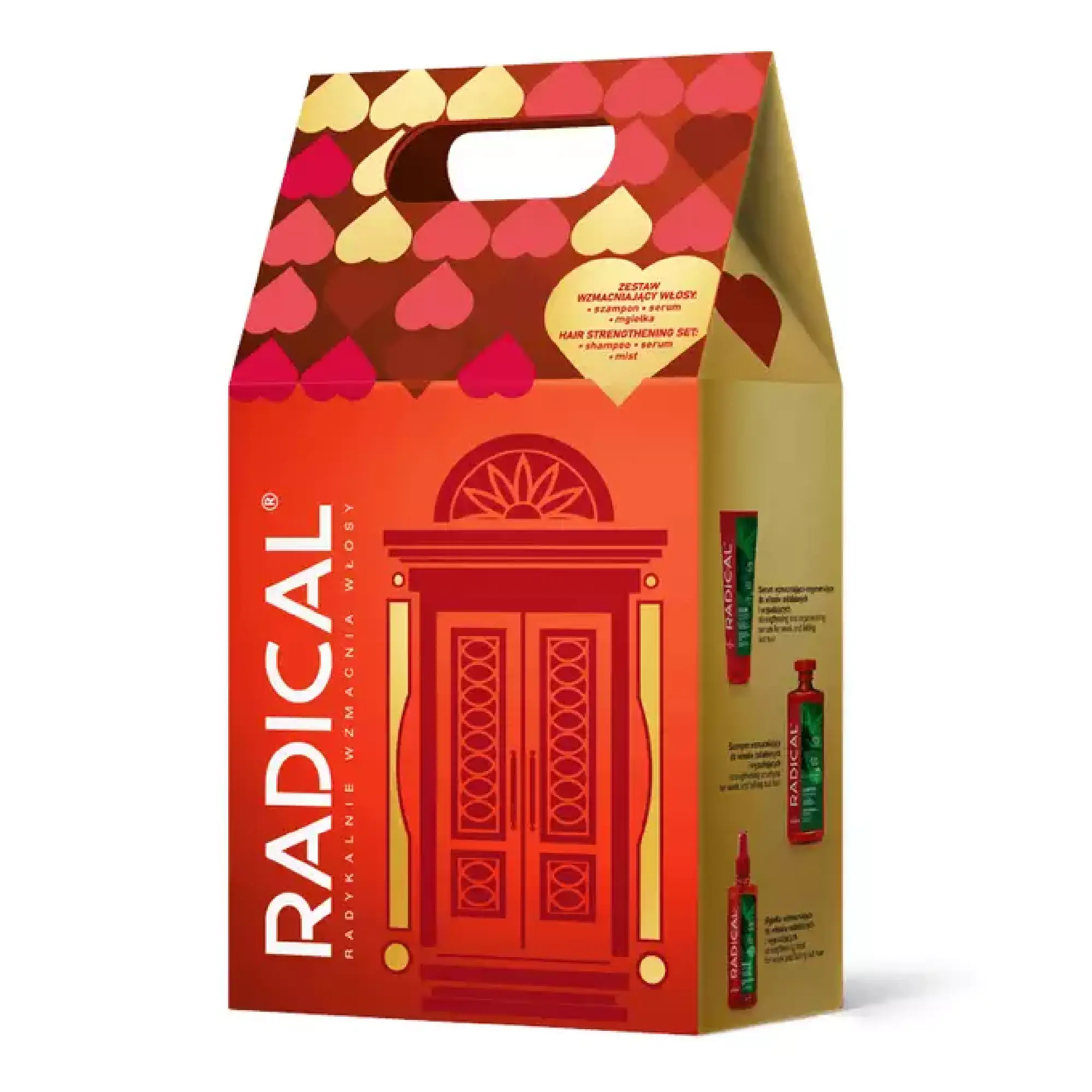 Zestaw Radical,Wzmacniający pielęgnacja włosów Szampon 400 ml, mgiełka 100 ml, odżywka 200 ml, zdjęcie