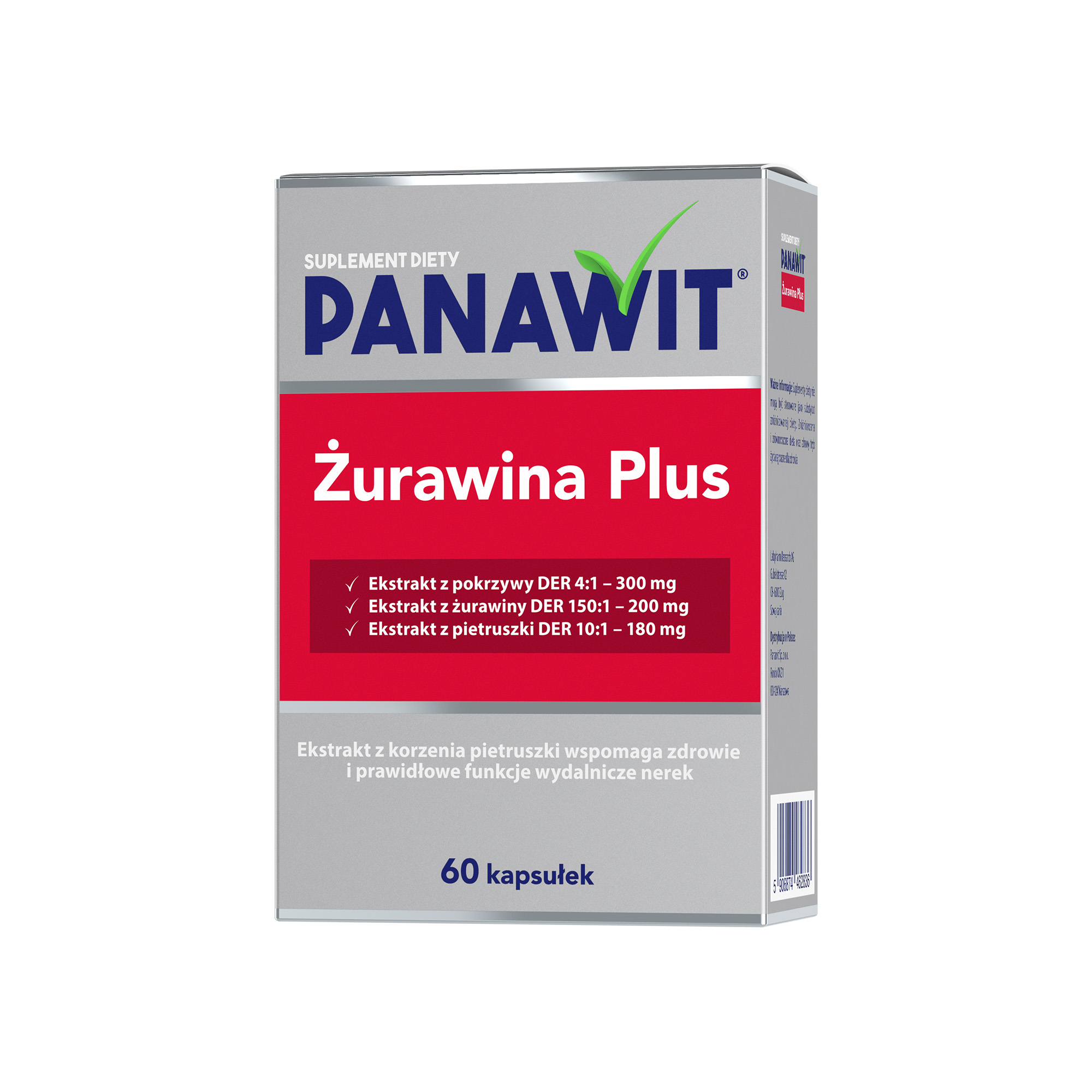 Panawit Żurawina Plus, kapsułki, 60 sztuk zdjęcie