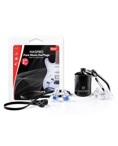Zatyczki do uszu wielorazowe Haspro Pure Music EarPlugs blue 2 pary zdjęcie
