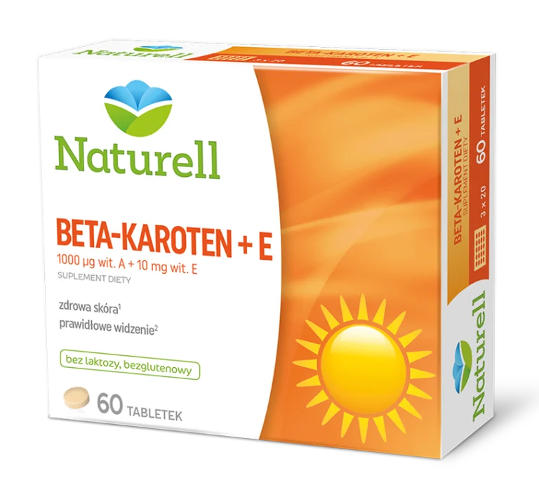 Naturell Beta-Karoten 0,1mg + 10mg witamina E 60 tabletek zdjęcie