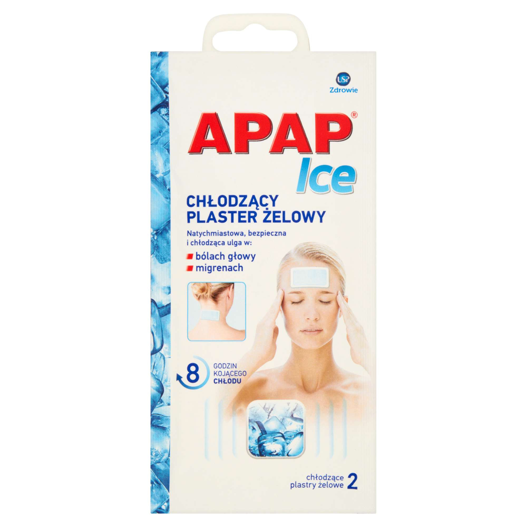 Apap Ice plaster chłodzący żelowy 2 sztuki zdjęcie