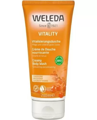 Weleda kremowy płyn do mycia ciała z rokitnikiem 200 ml zdjęcie