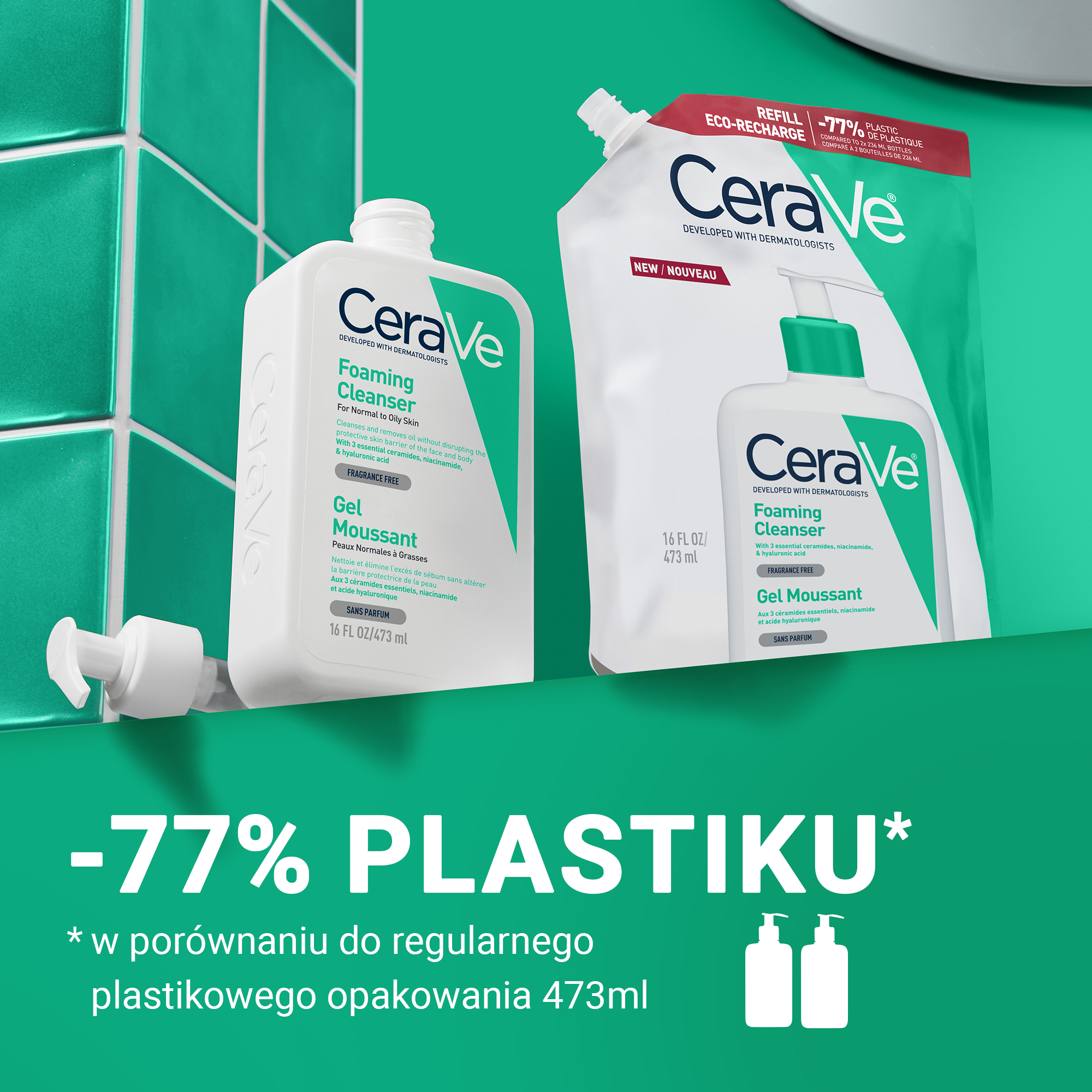 CeraVe Refill Żel oczyszczający, 473 ml