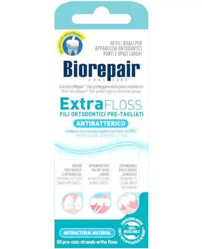 Biorepair Extra Floss nić ortodontyczna 50 sztuk zdjęcie