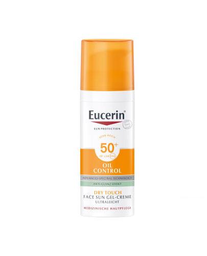 Eucerin Sun Oil Control SPF 50+ Dry Skin, żel-krem ochronny ultralekki, 50 ml zdjęcie