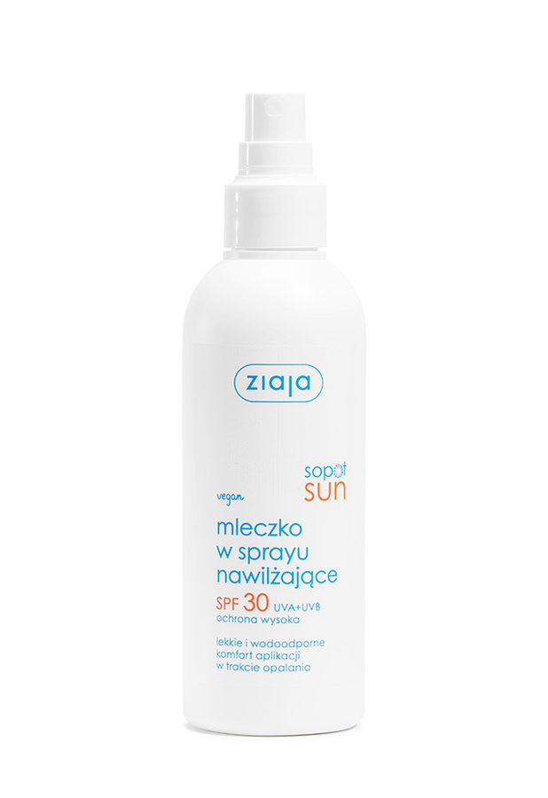 Ziaja Sopot Sun mleczko w sprayu nawilżające SPF30 170 ml zdjęcie