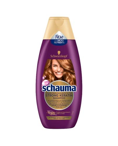 Schauma Strong Keratin Szampon do włosów cienkich i łamliwych, 400 ml zdjęcie