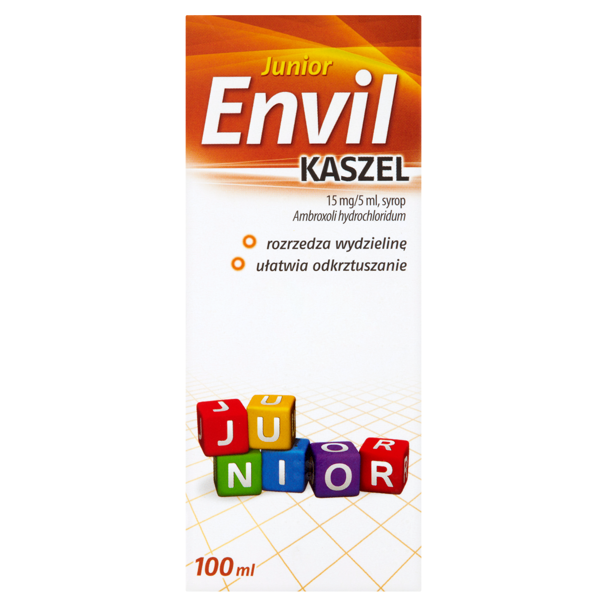 ENVIL KASZEL JUNIOR Syrop, 100 ml, cena, opinie, dawkowanie zdjęcie