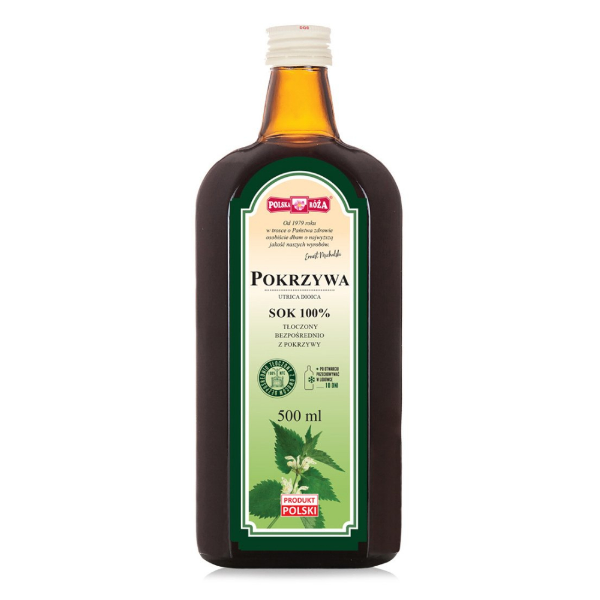 Polska Róża, Sok z Pokrzywy, 500 ml zdjęcie