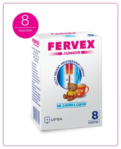 Fervex Junior, granulat bez cukru, 8 saszetek zdjęcie