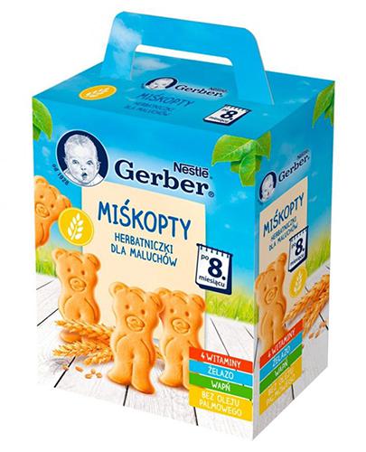 GERBER MIŚKOPTY Herbatniczki dla maluchów po 8 miesiącu, 180 g zdjęcie