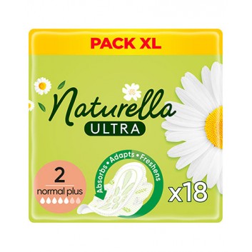 Naturella Ultra Normal Plus Podpaski ze skrzydełkami 18 sztuk