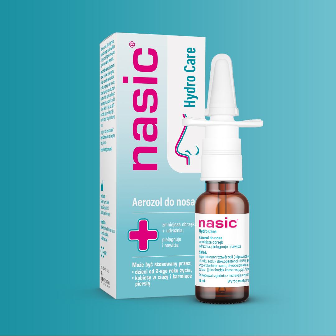 Nasic Hydro Care, aerozol do nosa, 15 ml