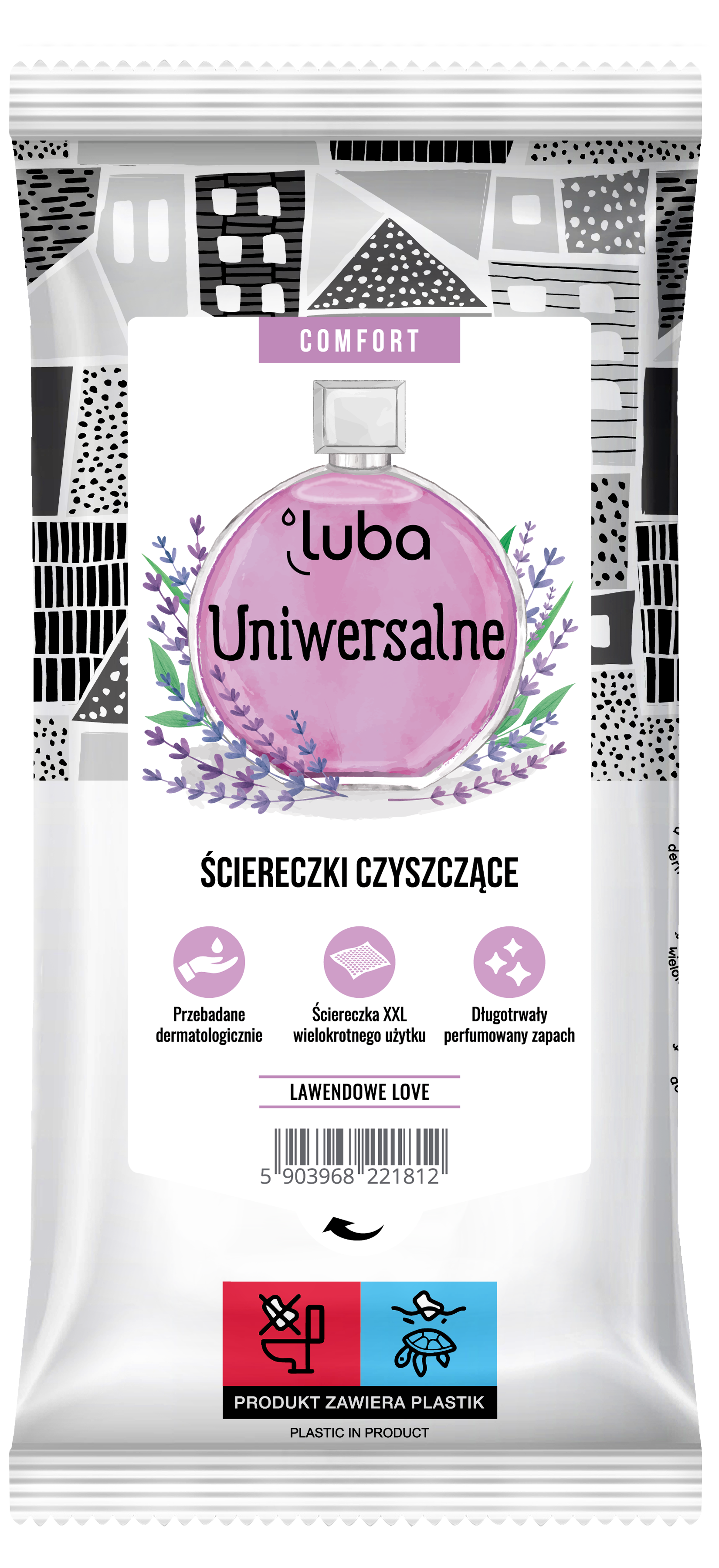 Luba Comfort, Czyszczące Ściereczki Uniwersalne, perfumowane, 32 sztuki zdjęcie
