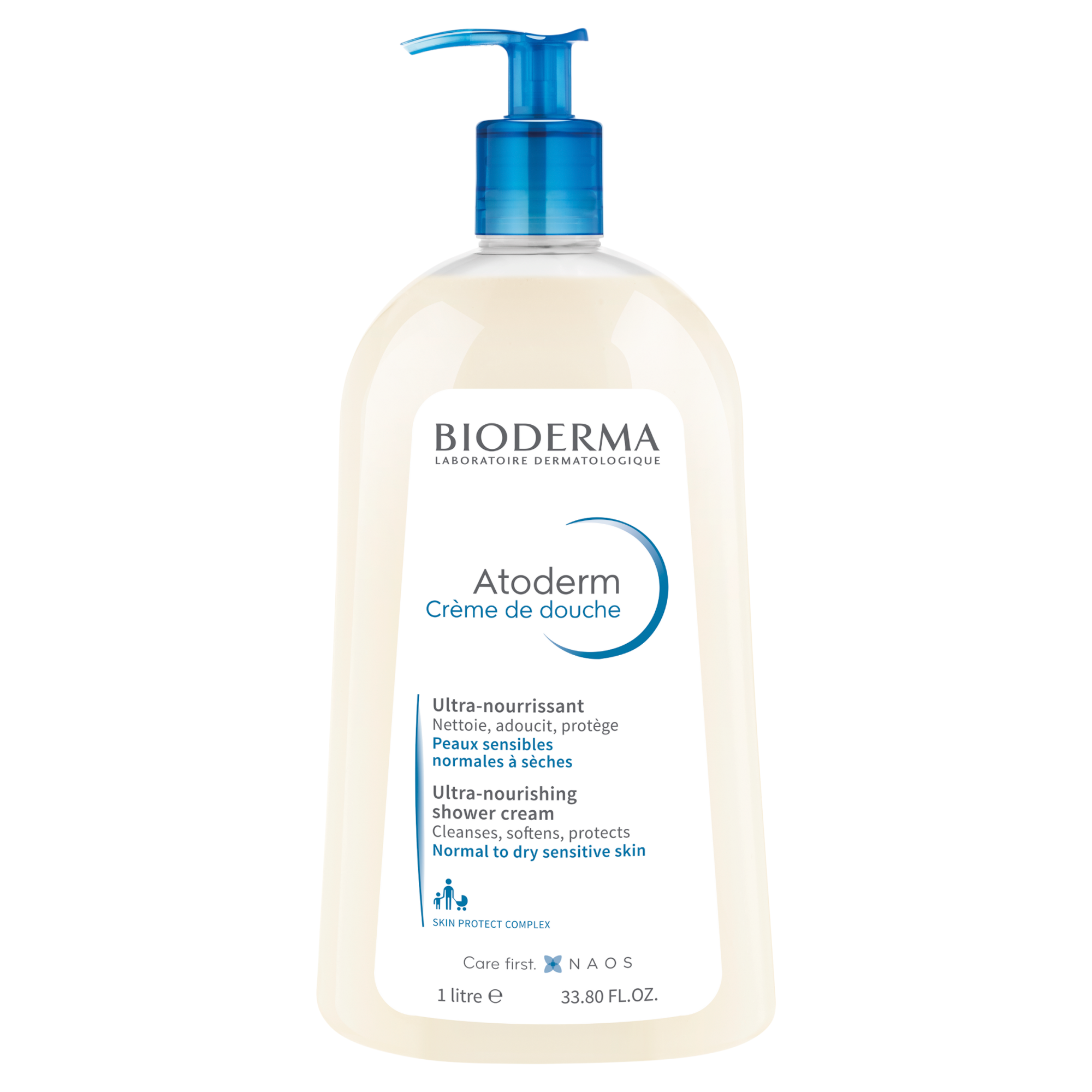 Bioderma Atoderm Crème de douche, kremowy żel do mycia twarzy i ciała, 1000 ml zdjęcie