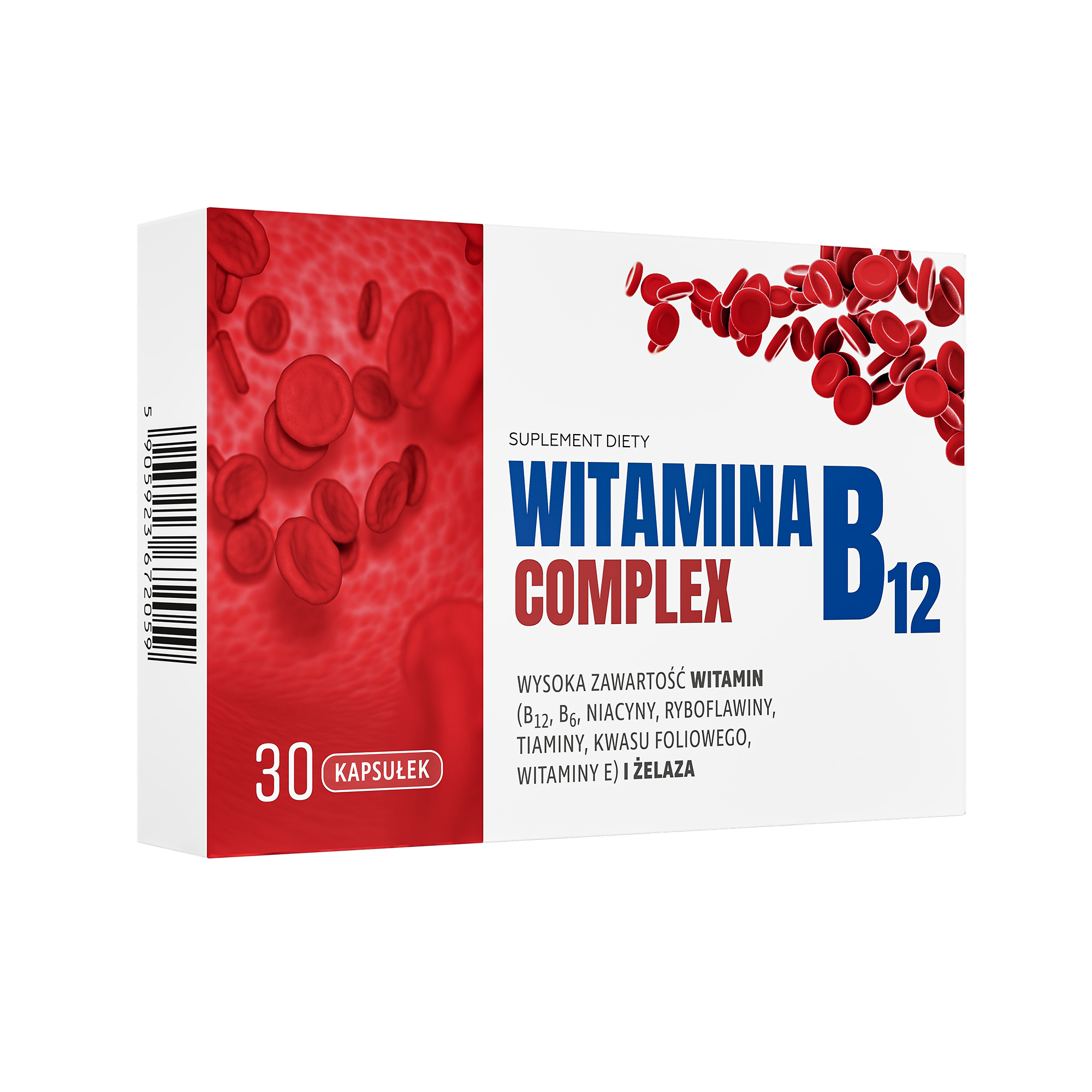 Witamina B12 complex, kapsułki, 30 sztuk