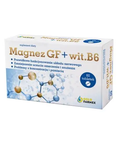 Magnez GF + wit.B6, 60 tabletek zdjęcie