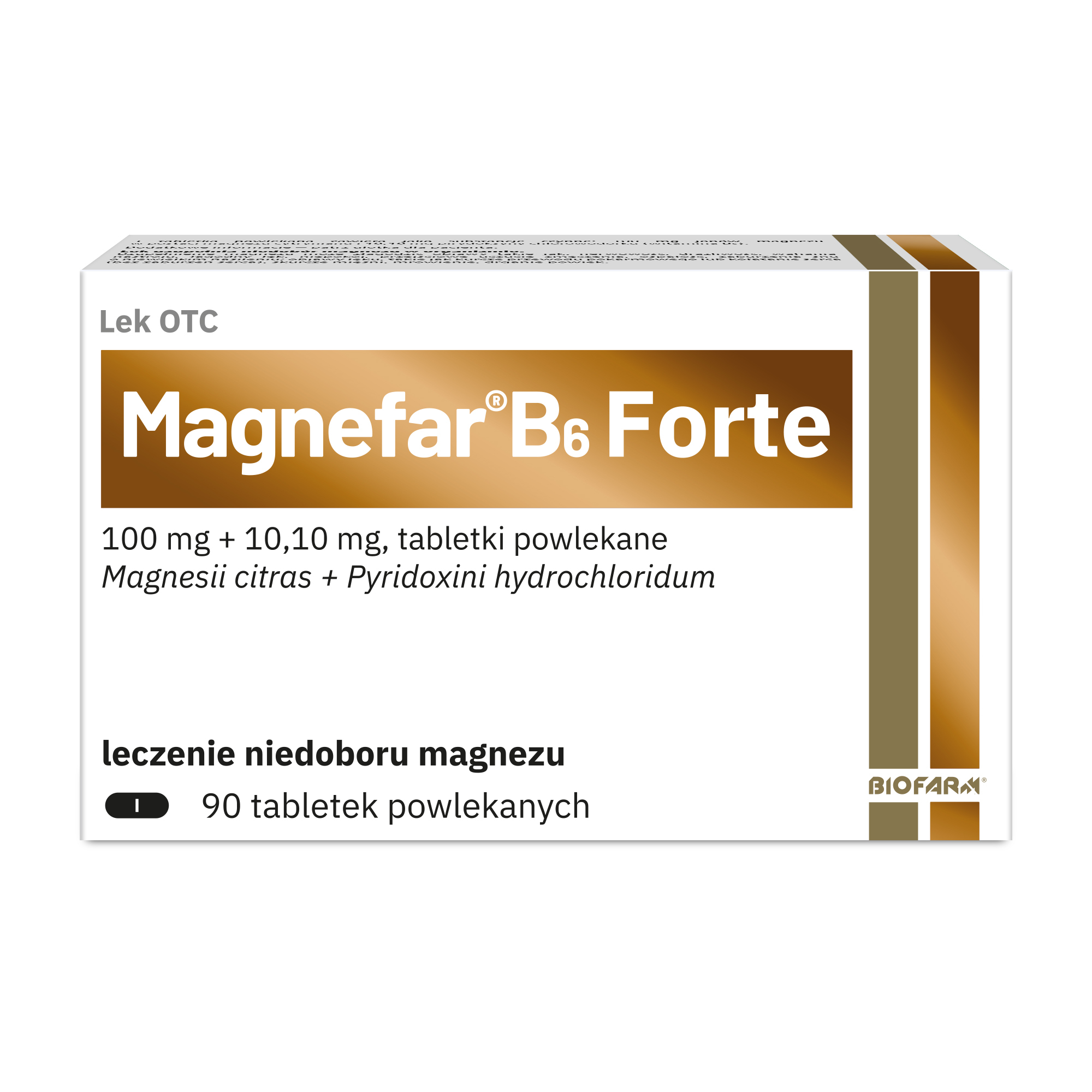 Magnefar B6 Forte, tabletki powlekane, 90 sztuk zdjęcie