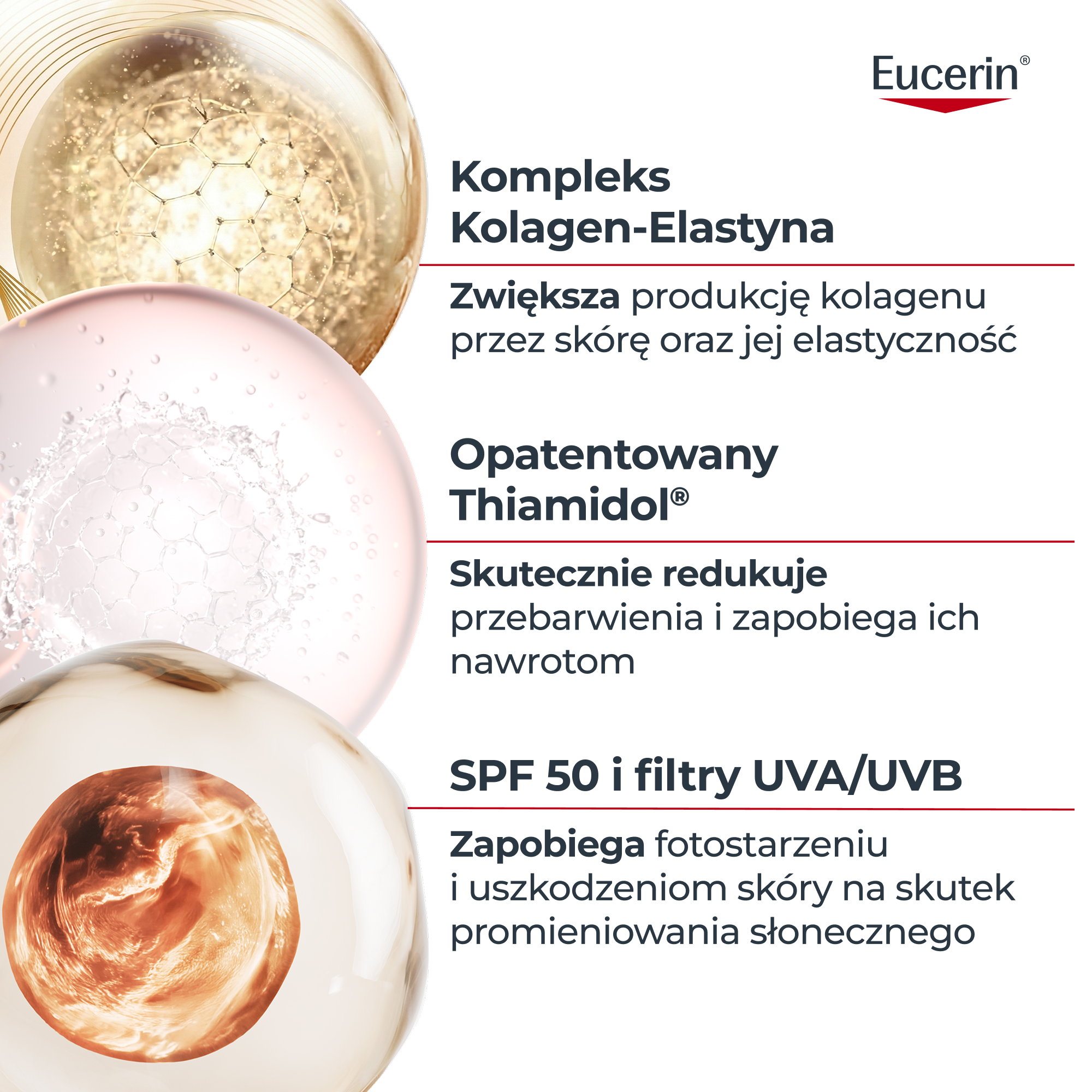 Eucerin Hyaluron-Filler + Elasticity, ultralekki krem na dzień SPF 50, 50 ml