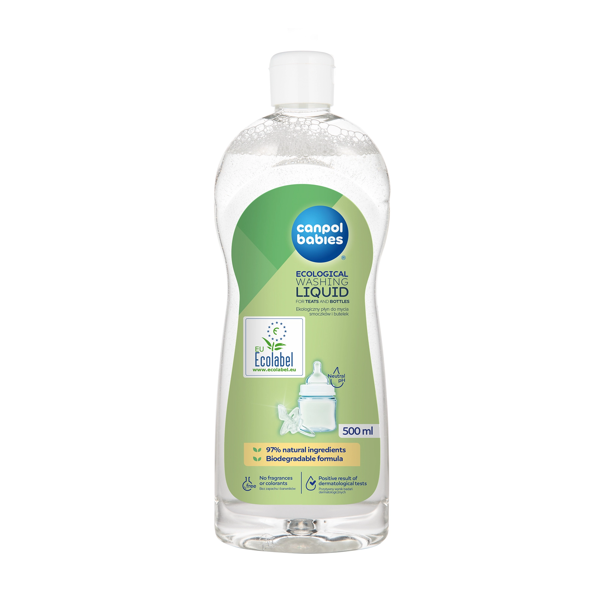 Canpol babies ekologiczny płyn do mycia smoczków i butelek 500 ml [1/500] zdjęcie