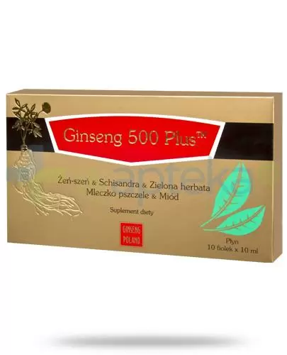 Ginseng 500 Plus płyn 10x 10 ml zdjęcie