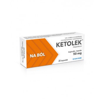 KETOLEK 50 mg, 20 kapsułek