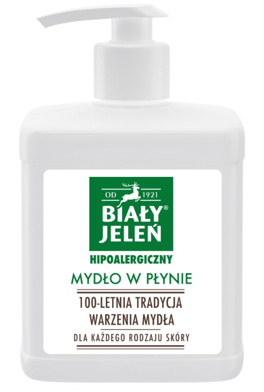 Biały Jeleń hipoalergiczne mydło w płynie z dozownikiem 500 ml zdjęcie