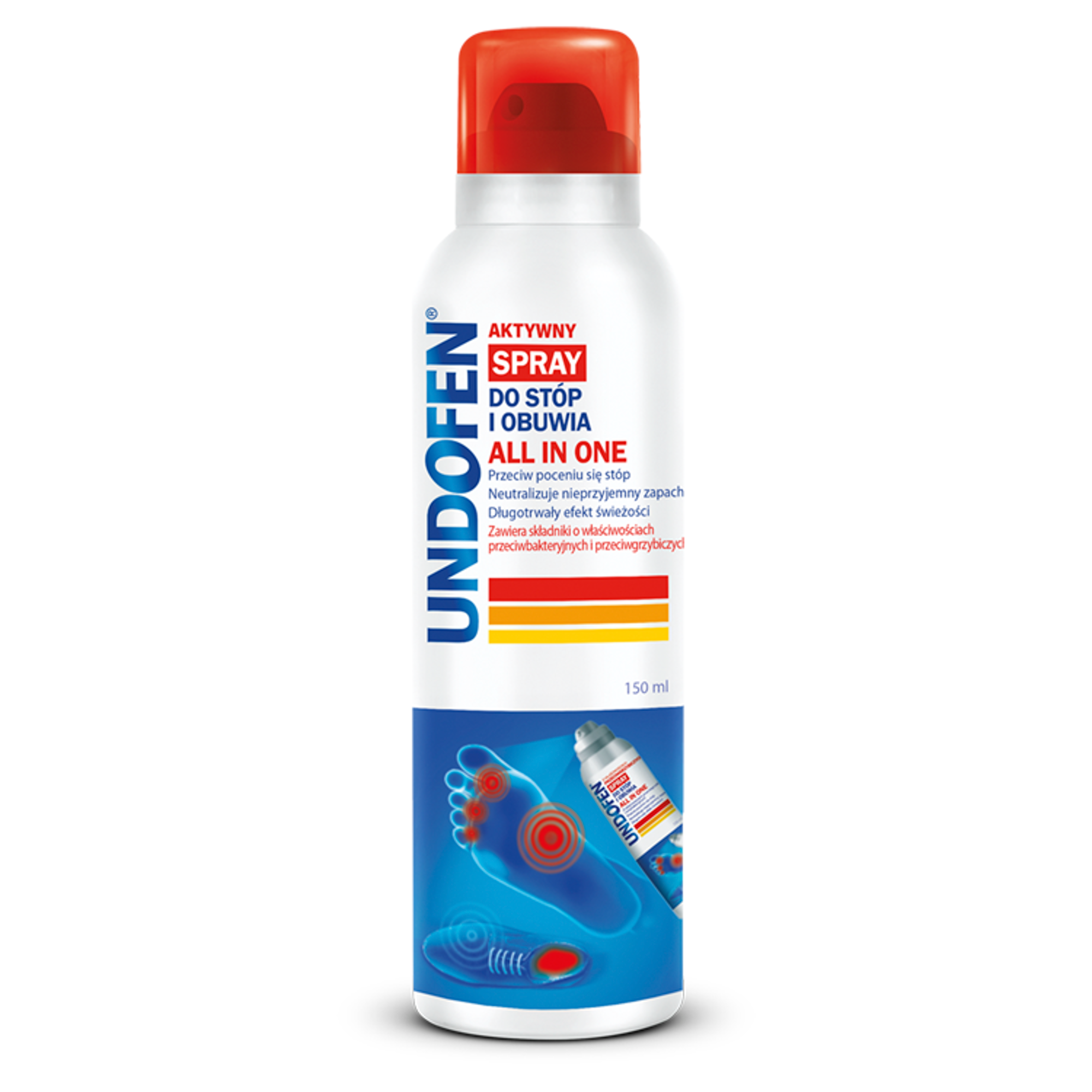 Undofen, aktywny spray do stóp i obuwia All in One, 150 ml zdjęcie